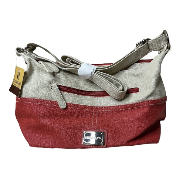 Stone & Co. Handbags - Stone & Co. two-toned crossbody. Double zipper top closure. Adjustable strap